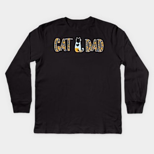 Cat Dad Kids Long Sleeve T-Shirt